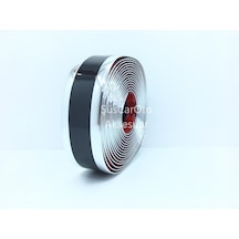 5D Tampon Bagaj Kapı Eşiği Koruyucu Şerit Bant Gümüş Piano Black