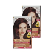 Miss Magic Saç Boyası 4.5 Koyu Kızıl 2'li