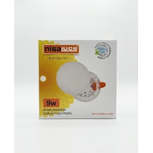 Nisa Luce 9w Ayarlanabilir Led Panel Beyaz Beyaz - Beyaz Işık