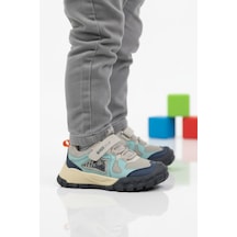 Marcokids Gri Cırtlı Hafif Esnek Kaymaz Erkek Çocuk Spor Ayakkabı 22678 P Gri