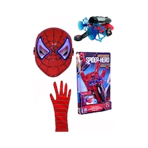 Örümcek Adam Ok Ağ Fırlatan Atan Eldiven Spiderman Işıklı Maske