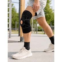 Ayarlanabilir Ligamentli Dizlik Patella Silikon Pedli Nefes Alabilir Diz Koruyucu - Lisinya