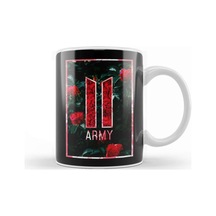 Kpop Army Kpop Red Roses Kupa Bardak Porselen Karışık