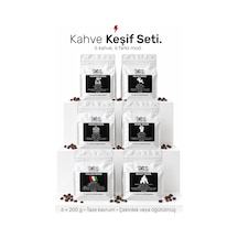 Kahve Keşif Seti 6 X 200 Gr Filtre Ve Espresso Kahve 6 Farklı Mod Tadım Seti 66345796