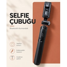 Bluetooth Kumandalı Katlanabilir Selfie Çubuğu Ve Telefon Tutucu Diğer