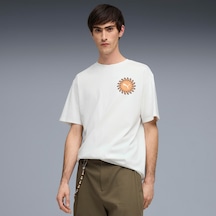 Puma Sunset Drive Relaxed Erkek Beyaz T-shirt 634395