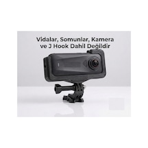 Insta360 X4 Air Uyumlu Yatay Çekim Ve Gopro Bağlantı Aparatı Siyah