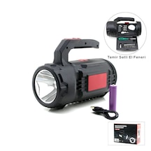 2in1 19pcs Tamir - Hırdavat Seti El Fener - Projektör Led + Cob Usb - Type-c - Pil Şarjlı Hs-310 4801
