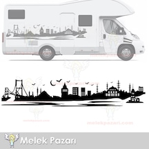Istanbul Manzarası Araba Sticker, Karavan Sticker