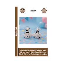 Premium Mini Işıklı Panda Kar Küresi Yeniyıl Hediyesi Doğum Günü Sürprizi Arkadaşa Armağan