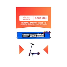 Red Bull Racing - Race T.2 Uyumlu Batarya Yüksek Kapasite 36v 9.600mah Elektrikli Scooter Bataryası Çok Renkli