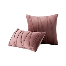 Koyu Pembe Yenı 18 "20" Kadife Düz Yumuşak Minder Örtüsü Atmak Yastık Kılıfı Kanepe Ev Dekor 50x50cm