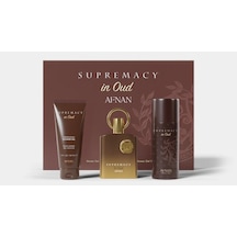 Afnan Supremacy In Oud Erkek Parfüm EDP 100 ML + Duş Jeli 150 ML + Sprey Deodorant 150 ML