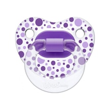 Wee Baby Sılıkon Desenlı 6 18 Ay Emzık - Lila Mor