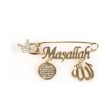 Sahiaksesuar Maşallah Yazılı Bebek Yaka Iğnesi 07