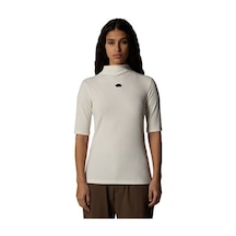 The North Face W S/s Mock Neck Slim Tee Kadın Outdoor Tişörtü Nf0a89c3qlı1 Beyaz Beyaz