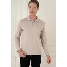 Efor Ts 893 Slim Fit Bej Spor T-shirt Bej
