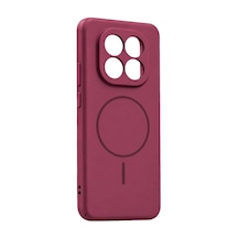 Xiaomi Redmi Note 14 Pro 4g Mika Pc Magsafe Kapak - Bordo Evimdeyokyok