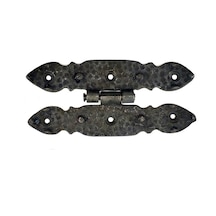 Cntma Antika Tarz Dekoratif Pirinç Düğmeli Menteşe - 142x69 Mm, Oksit Diğer