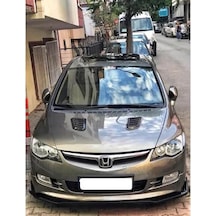 Üniversal Her Araca Uyumlu Piano Black Kaput Üstü Havalandırma Iz