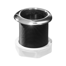 Thru-Hull W/Inox Flange. Threaded 2". L.72mm
