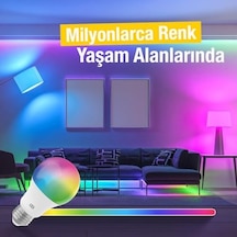 Akıllı Wifi Led Ampul Rgb Çok Renkli Tuya Ve Smart Life Uygulama Destekli 9w 2700k-6500k Ayarlanabilir