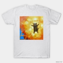 Tarzsokak Komik Boom Miyav Uçan Kedi Meme T-shirt Erkekler Kadınlar Için % 100% Pamuk T Shirt Kısa Koll Çok Renkli