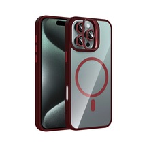 Joko Apple İphone 16 Pro Remim Lensli Magsafe Standlı Kapak - Bordo 0.2M-Çok Renkli
