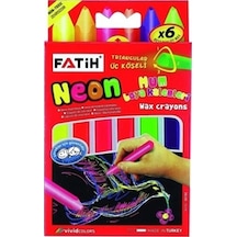 Fatih Mum Boya Wax Crayons Neon 6lı - 3 Paket Çok Renkli