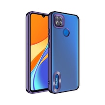 Xiaomi Redmi 10a Kılıf Kamera Korumalı Logo Gösteren Şeffaf Kapak