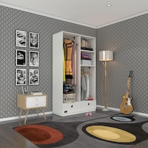 Kenzlife Giysi Dolabı 2 Bölmeli 2 Çekmeceli Bedri 182 100 42 Byz Dolap Kapaksız