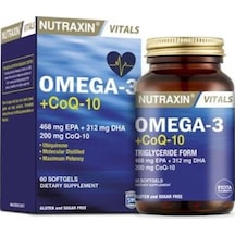 Nutraxin Omega-3 & Co Q-10 Yumuşak 60 Kapsül