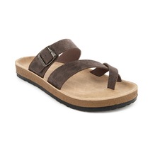 Muya Haiko Anatomik Taban Erkek Bantlı Parmak Arası Terlik Kahve Kahverengi