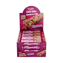 On Life Gronala Bar Bitter Çikolatalı&kırmızı Meyveli 40gr X 24 Lü - 943369950