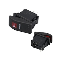 Powermaster Korna Sembollü Işıksız Yaylı 2 Pinli On-off 12-24v Marin Switch