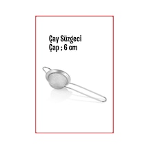 Paslanmaz Çelik Çay Süzgeci, 6 Cm, Paslanmaz Çelik Diğer