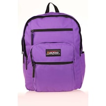 Kaukko Full Pocket Okul Sırt Çantası Mor K1606