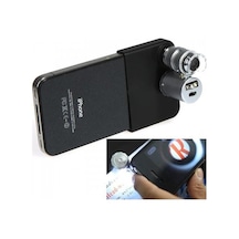 Iphone 5 İçin Taşınabilir Mikroskop Kapaklı Lens Ledli