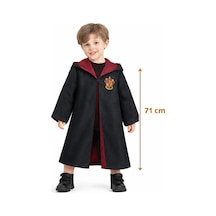 Harry Potter Tarzı Çocuk Cübbesi 2-4 Yaş Siyah