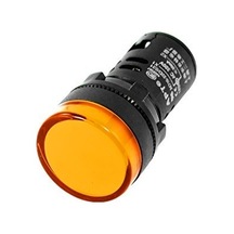 Sarı 220v Pano Tipi Led Gösterge Işığı Yuvarlak Sinyal Lambası