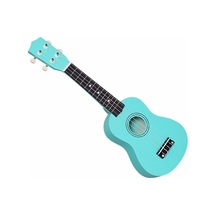 Soprano Boy Turkuaz Mavi Gül Klavyeli Ukulele