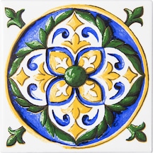 Can Seramik – 10x10 Cm. Cç-105 Kütahya Çini Karo 5'li 1 Paket