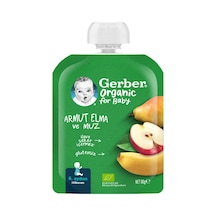 Gerber Organik Meyve Püresi Muz Elma Armut 90 G 6+ Ay 6'li Avantaj Paketi Mıchu