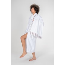Cotton Box Classic Bornoz Seti Helya Beyaz Unisex M/l Beyaz