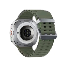 Newface - 649 - Watch 7 Ultra Kr417 Rug Silikon Kordon - - Ece-umay - Koyu Yeşil