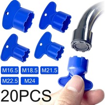Neevoyu 20 Adet Lavabo Musluk Aerator Çıkarma Aracı, M16.5-m24 Anahtarlı Wrench, Düşük Akışlı Musluklar İçin Tamir Araç Seti Diğer