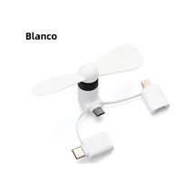 3'ü 1 Arada Mini Elektrikli Cep Telefonu Vantilatörü Beyaz 1 Adet