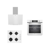 Beko BFC 430 B - BOCD T 6011 EB - BDE 6040 B Beyaz Ankastre Set