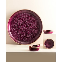 Madame Coco Rosalie 8 Parça Tabak Seti - Bordo 8682116925884 Kırmızı