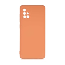 Zore Galaxy A71 Kılıf Ogaa Mara Lansman Kapak - Turuncu